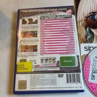 SINGSTAR 80's PlayStation 2 PS2  Manual PAL