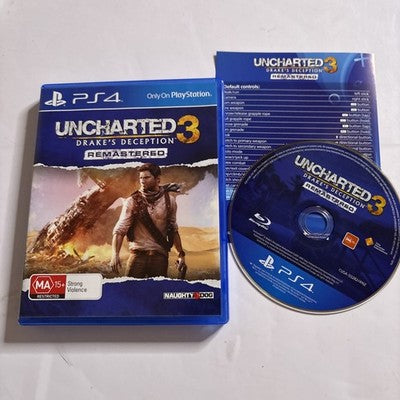 Uncharted 3 Drakes Deception Remastered Sony PlayStation 4 PS4 Game