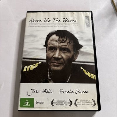 Above Us the Waves (DVD, 1955) John Mills, Donald Sinden Region 4