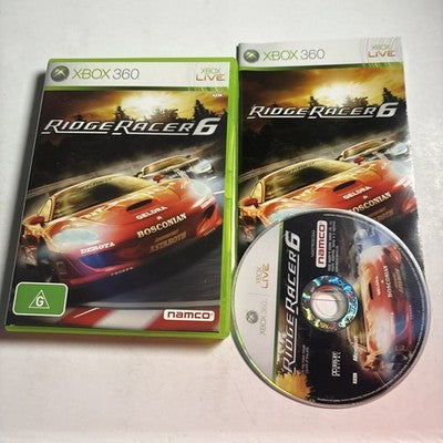 Ridge Racer 6 • Xbox 360 Game + Manual (2005) PAL AUS • Complete