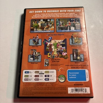 The Sims 2 Open For Business PC DVD-ROM Game Expansion Pack Complete 2006