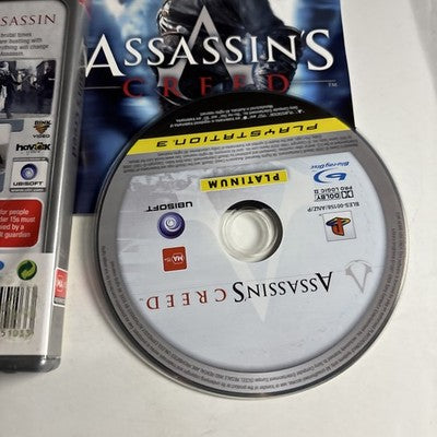 Assassins Creed PS3 Sony Playstation 3 Complete With Manual