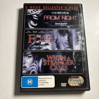 Prom Night / The Fog / When a Starnger Calls (DVD, 3-Disc) Region 4