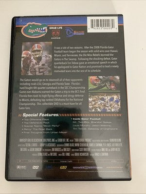 2008 National Champions Florida Gators Season Highlights (DVD, 2008) All Regions