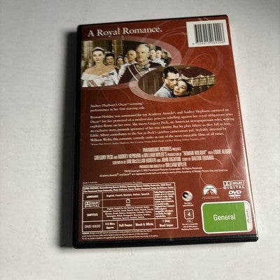 Roman Holiday (DVD, 1953) Audrey Hepburn Region 4