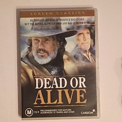 Dead or Alive (DVD, 1988) Kris Kristofferson, David Huddleston Region 4