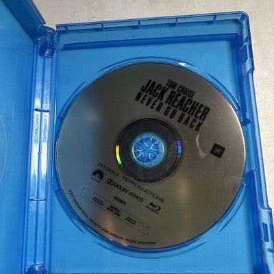 Jack Reacher - Never Go Back (Blu-ray, 2016) Tom Cruise Region B