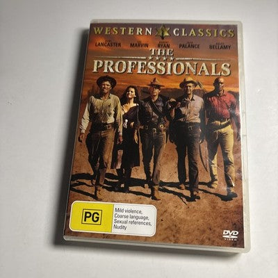 The Professionals (DVD, 1966) Burt Lancaster, Lee Marvin Region 4
