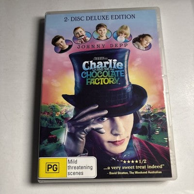 Charlie and the Chocolate Factory (DVD, 2005) Johnny Depp Region 4