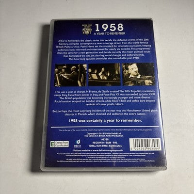 British Pathé News - A Year To Remember 1958 DVD All Regions