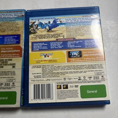 Rio 3D (Blu-ray 3D + DVD, 2011) Anne Hathaway, Jamie Foxx, Region B & 4