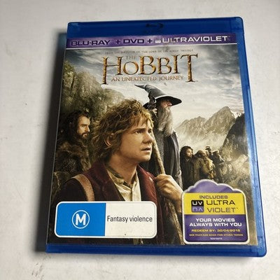 The Hobbit An Unexpected Journey (Blu-ray + DVD, 2012) Region B