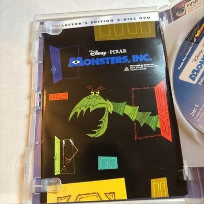 Monsters Inc (DVD, 2001) Deluxe Two Disc Set Region 4