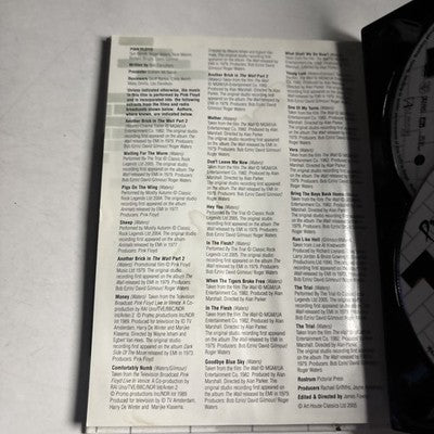 Pink Floyd - Reflections on the Wall (DVD, 2005) *Book Has Water Damaged*