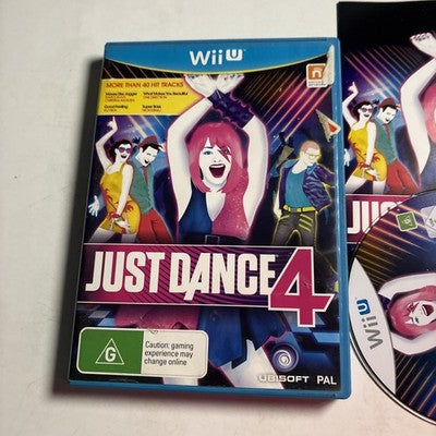 Just Dance 4 Nintendo Wii U With Manual PAL