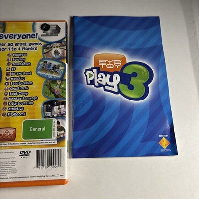 EYETOY PLAY 3 Playstation 2 PS2 Complete PAL Game