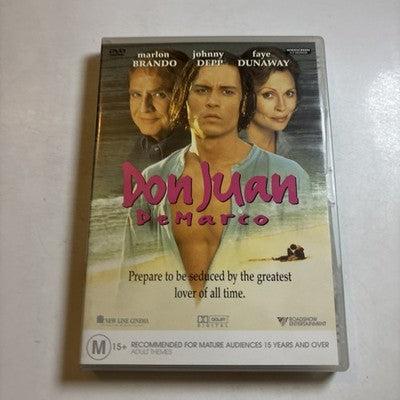 Don Juan De Marco (DVD, 1995) Marlon Brando, Johnny Depp Region 4 NEW