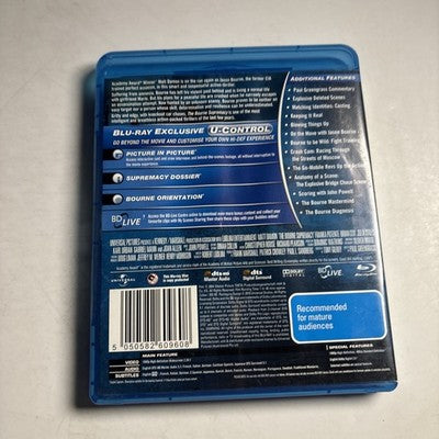 The Bourne Supremacy (Blu-ray, 2004) Matt Damon Region B