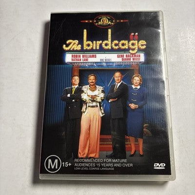 The Birdcage (DVD, 1996) Robin Williams, Gene Hackman Region 4 NEW
