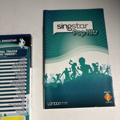 SingStar Pop Hits SONY PLAYSTATION 2 PS2 PAL Game