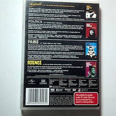 Ricky Gervais Live - The Complete Collection (DVD, 2011, 4-Disc) Region 4,2