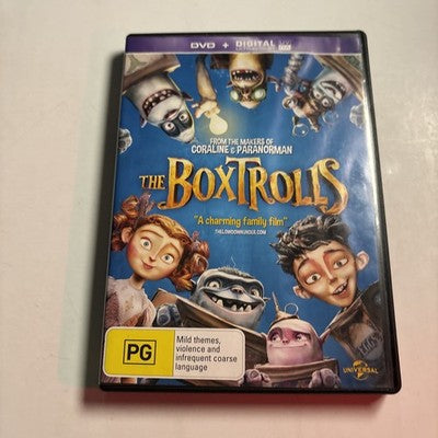 The Boxtrolls (DVD, 2014) Ben Kingsley, Jared Harris, Richard Ayoade Region 4,2
