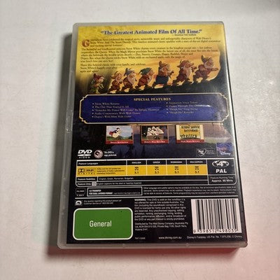 Snow White and the Seven Dwarfs (DVD, 1937) Region 4