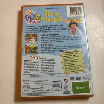 Dora the Explorer - It's a Party (DVD, 2000) Region 4