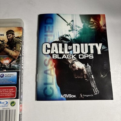 Call Of Duty: Black Ops Sony PS3 Manual