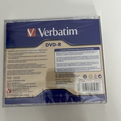 Verbatim DVD-R 120 Mins 4.7GB Blank Recordable DVD Disc NEW Sealed