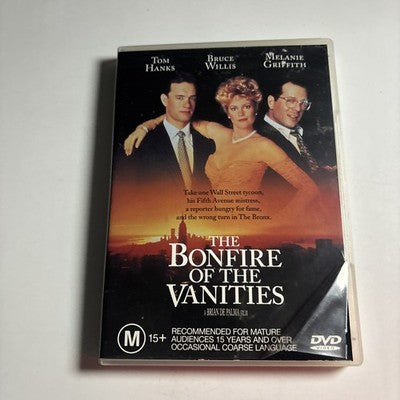 The Bonfire of the Vanities (DVD, 1990) Tom Hanks, Bruce Willis Region 4
