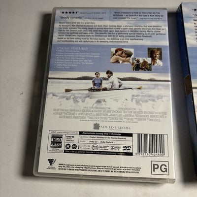 The Notebook - Platinum Edition (DVD, 2004) Ryan Gosling, Region 4