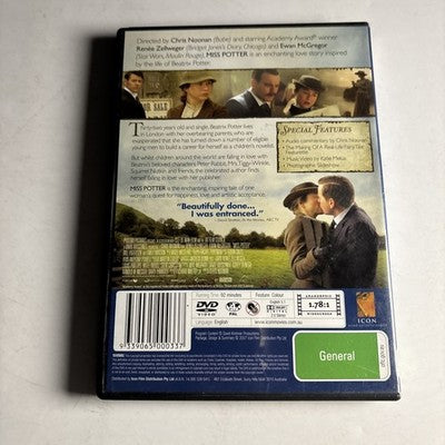 Miss Potter (Special Edition, DVD, 2006) Renee Zellweger Region 4