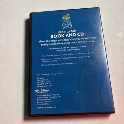 Tinkerbell And The Secret Of The Wings Read To Be Book And CD