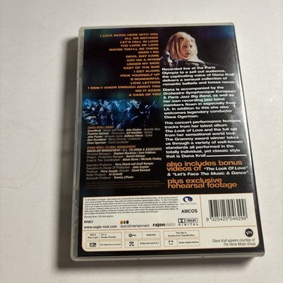 Diana Krall - Live in Paris (DVD, 2002) All Regions