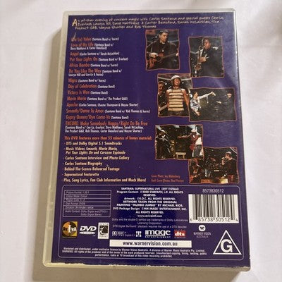 Santana - Supernatural Live (DVD, 2000) Region 4,2