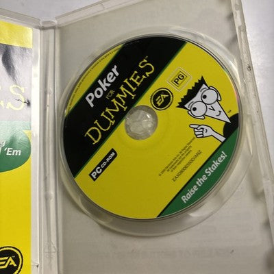 Poker For Dummies PC CD-ROM COMPUTER PROGRAM (instructional)