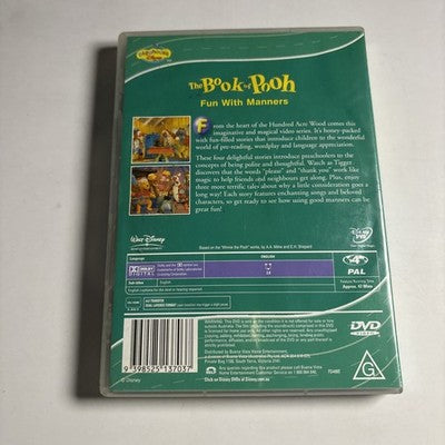 Book of Pooh - Fun with Manners (DVD, 2002) Region 4