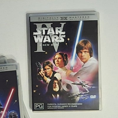 Star Wars IV, V, VI Trilogy Collection (DVD, 1977, 4-Disc) Region 4