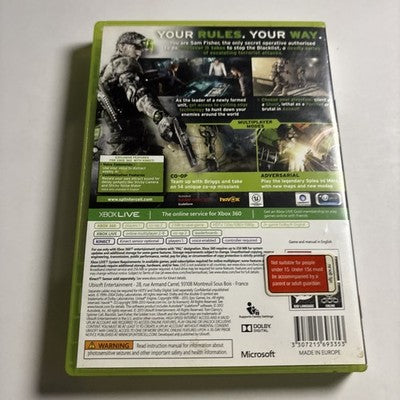 Splinter Cell Blacklist Xbox 360 PAL