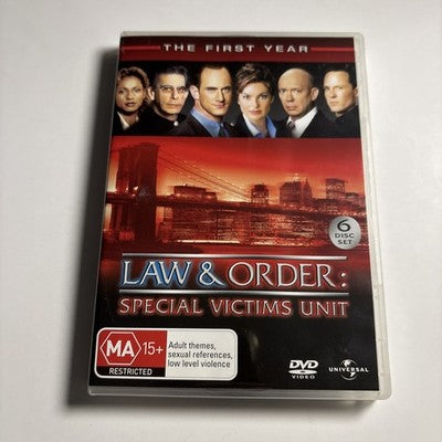 Law and Order - Special Victims Unit : Season 1 (DVD, 1999) Region 4,2