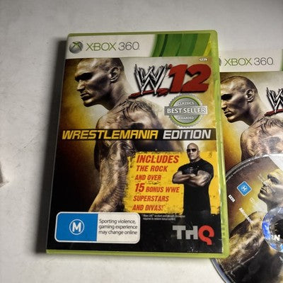 WWE 12 - WrestleMania Edition Xbox 360 Manual PAL