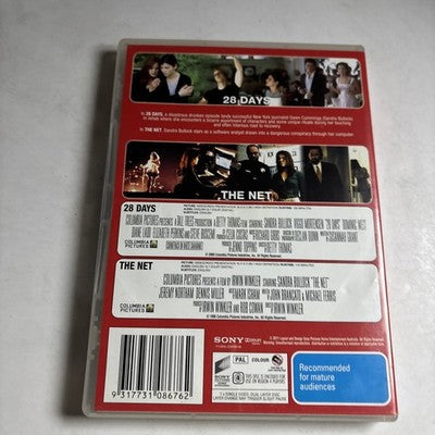 28 Days / The Net (DVD, 2011) Sandra Bullock Region 4