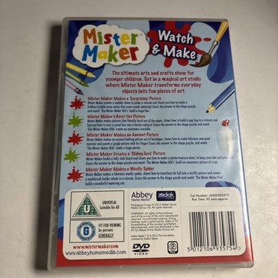 Mister Maker - Watch & Make (DVD, 2012) Region 2