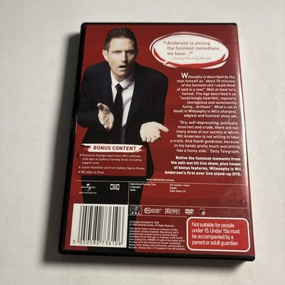 Wil Anderson - Wilosophy 2 Disc Edition (DVD, 2009) Region 4,2