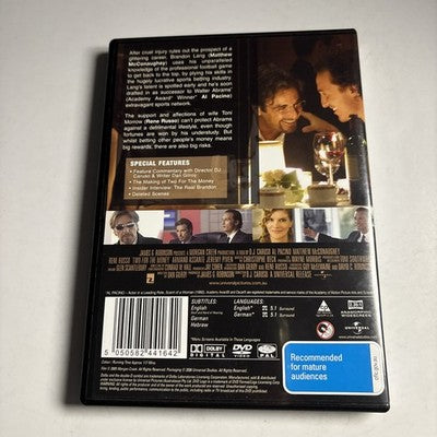 Two for the Money (DVD, 2005) Al Pacino, Matthew McConaughey Region 4,2 NEW