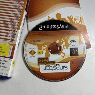 SingStar Hottest Hits Sony Playstation 2 PS2 Manual PAL