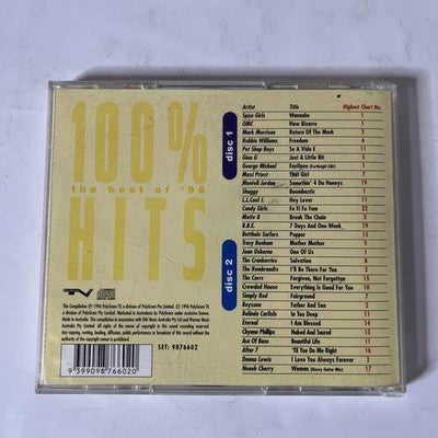Various – 100% Hits The Best Of '96 (CD, 1996, 2-Disc) Australia 9876602