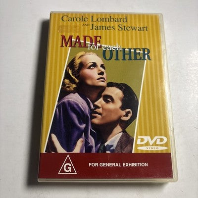 Made for Each Other (DVD, 1938) James Stewart, Carole Lombard All Regions