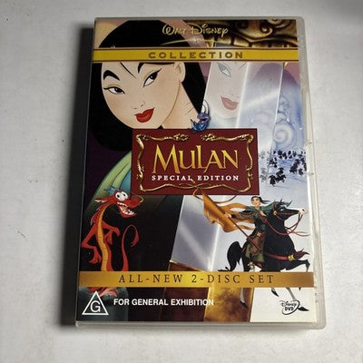 Mulan (Special Edition, DVD, 1998) Disney Region 4